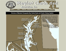 Tablet Screenshot of marylandcharterboats.com
